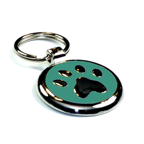 Truly Teal Paw Dachshund ID Tag