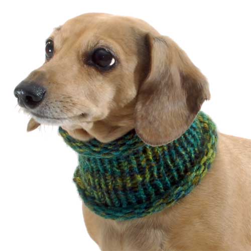 Marled Emerald Noodle Boodle Dachshund Neck Warmer