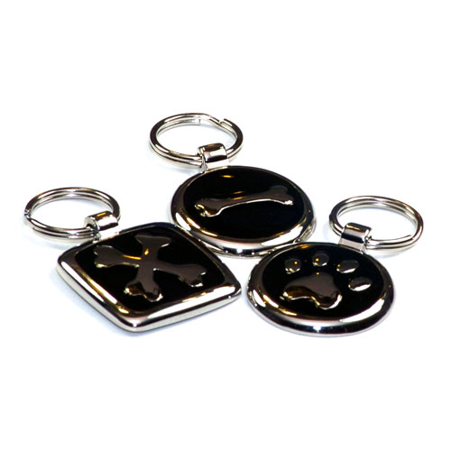 Jet Black Dachshund ID Tags