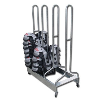 Pro Down 4-Stack Football Shoulder Pad Rack - 60 Pads