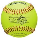 Diamond 11" Official Pony League Fastpitch Softballs - 6 Dozen