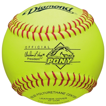 Diamond 11" Official Pony League Fastpitch Softballs - 6 Dozen