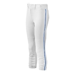 mizuno women's select belted fastpitch piped softball pants 350314