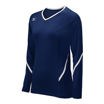 mizuno womens techno generation long sleeve volleyball jersey 440399