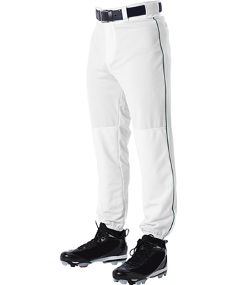 alleson adult baseball game pants piped 605plp