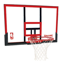 spalding 44" polycarbonate backboard and rim combo