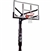 spalding 60" glass arena view h-series in-ground basketball hoop