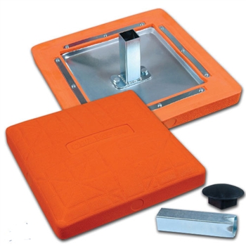 champro baseball orange safety base - sold individually