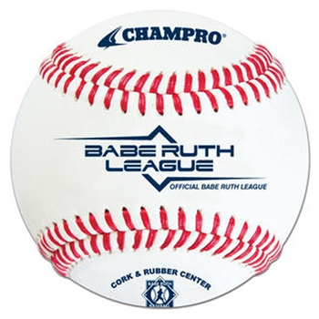 champro cbb-200br babe ruth official game baseball - dozen
