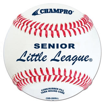 champro cbb-200sll senior little league approved leather baseball - dozen