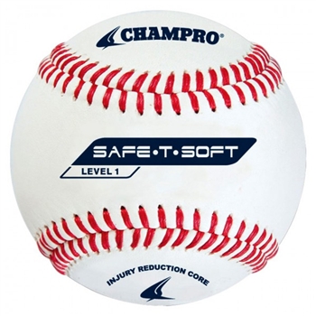 champro saf-t-soft level 3 synthetic leather baseball - dozen