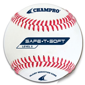 champro saf-t-soft level 5 synthetic leather cover baseball - dozen
