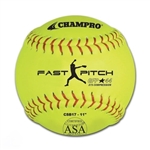 champro 11" asa fast pitch softball - synthetic - .44 cor - dozen