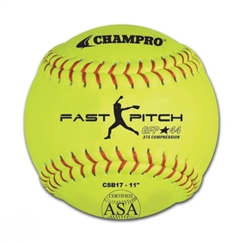 champro 11" asa fast pitch softball - synthetic - .44 cor - dozen