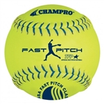 champro usssa 11" leather fast pitch softballs .47 cor - dozen