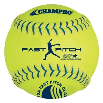 champro usssa 11" durahide fast pitch softballs .47 cor - dozen