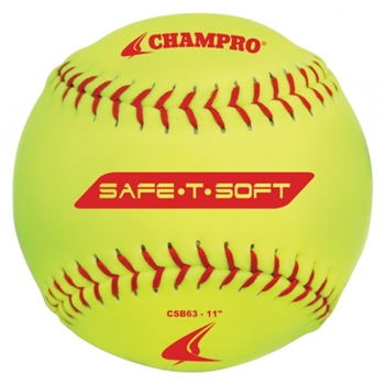 champro 11" safe-t-soft softballs - dozen