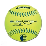 champro usssa 11" classic slow pitch softballs .44 cor - dozen