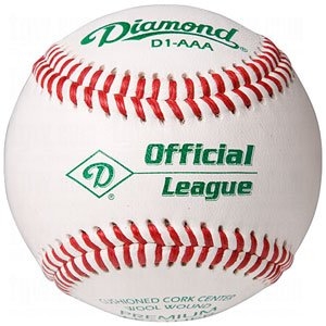 diamond d1-aaa semi pro official league game baseballs - dozen