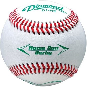 diamond d1 home run derby baseball - dozen