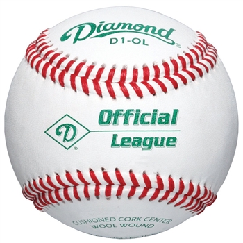 diamond d1-ol official league practice baseballs - dozen