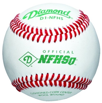 diamond d1-pro nfhs collegiate game baseballs - dozen