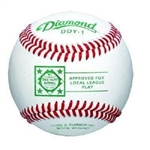 diamond ddy-1 dixie league official game baseballs - dozen