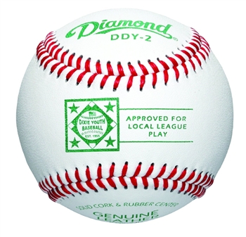 diamond dixie youth competition grade game baseballs - dozen