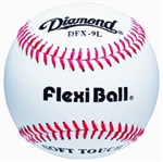 diamond dfx-9l flexiball indoor practice baseballs - dozen