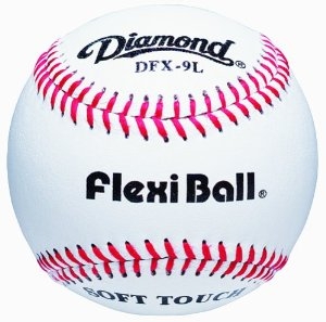 diamond dfx-9l flexiball indoor practice baseballs - dozen