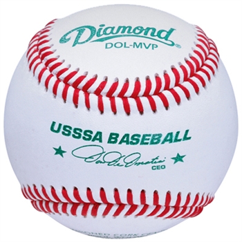 diamond sports dol mvp usssa leather game baseball - dozen