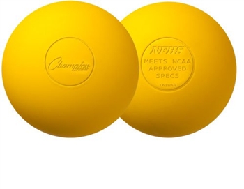 Champion Sports Yellow Lacrosse Balls - NFHS - Dozen