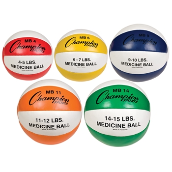 Champion Sports Leather Medicine Balls