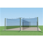 Jaypro Mega Outdoor Batting Tunnel Frame - 70' - Double