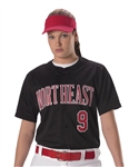 alleson warp knit full button softball jersey pwrpjw