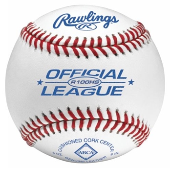 rawlings r100hs official high school game baseballs - dozen