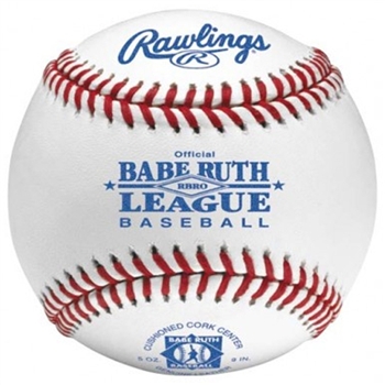 rawlings rbro1 babe ruth league game baseballs - dozen