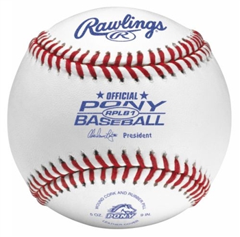 rawlings rplb1 pony league game baseballs - dozen