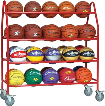 Champion Sports Pro Ball Cart Storage