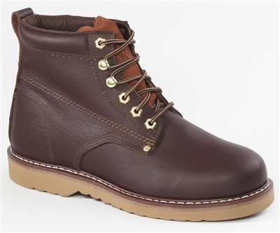 61M28 Rhino 6 inch Plain toe Leather Work Boot - Brown