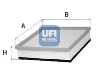 Filter zraka UFI Alfa Mito 1.4 TB, 1.6 JTDM
