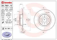 Zavorni diski BREMBO zadaj 276 mm Alfa 147, 156, GT