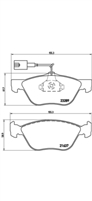 Zavorne ploÅ¡Äice BREMBO spredaj Alfa 145, 146, 156, GTV, Spider