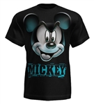 Adult Greenlight Mickey Face Tee, Black