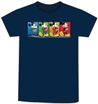 Adult Mickey Thru the Years Tee, Navy