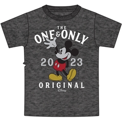 Adult 2023 Step Up Mickey One Only Tee, Black Heather