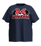 Adult Family Grandma Fan Tee, Navy