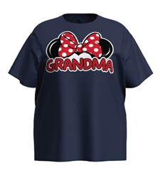 Adult Family Grandma Fan Tee, Navy