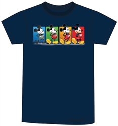 Adult Mickey Thru the Years Tee, Navy