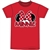 Adult Womens Tee Shirt Minnie Family Fan, Red